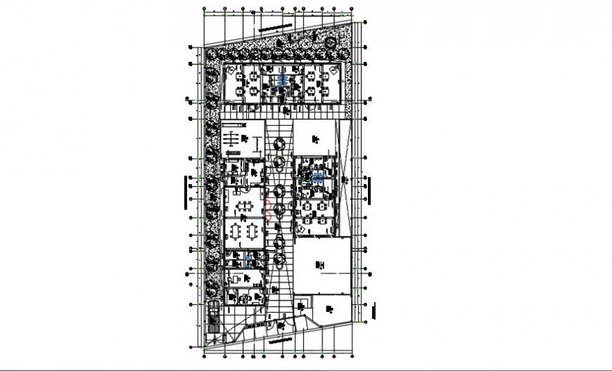 Furniture layout plan detailing dwg file