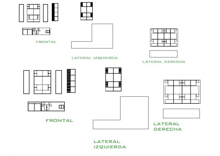 Furniture layout plan details