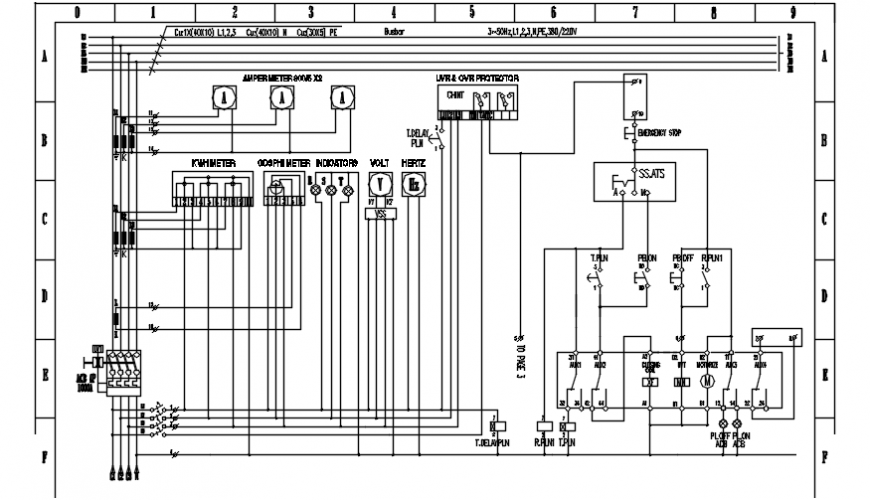 Gambar wiring genset pasar electric diagram details dwg file
