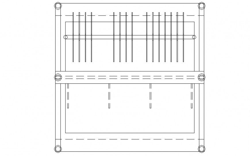 Gaming table units detail drawing in Autocad