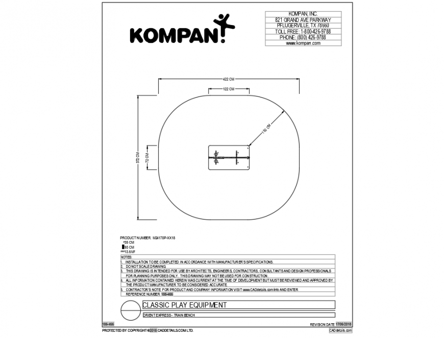 Garden's classical play equipment details dwg file