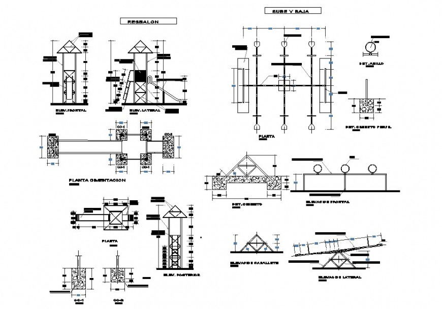 Garden automation blocks detail 2d view autocad file