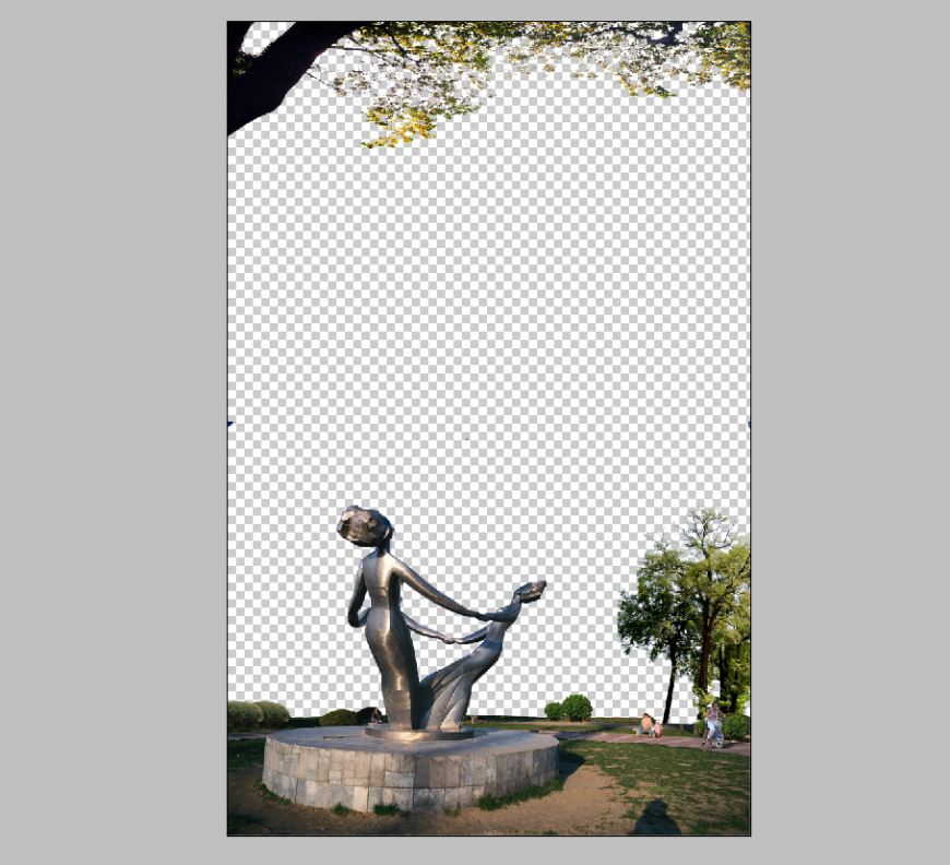 Garden detail elevation 3d model PSD file