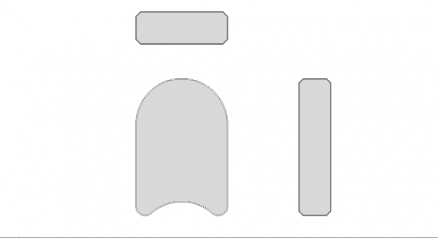 Garden Furniture CAD Drawing DWG File Top View Layout and Details