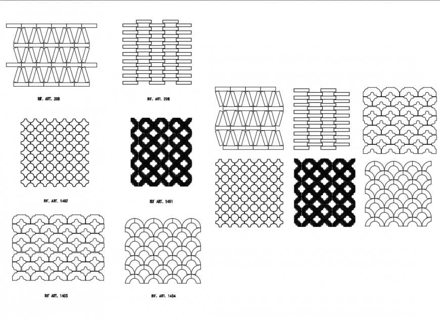 Garden perimeter fencing blocks cad drawing dwg file