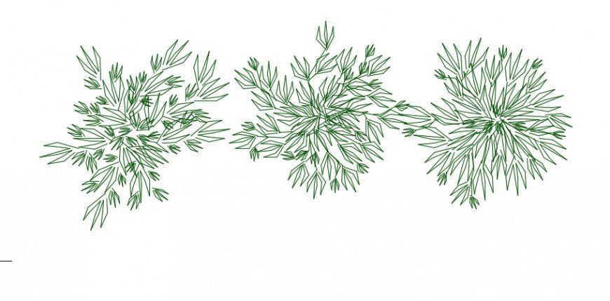 garden plant cad blocks dwg file