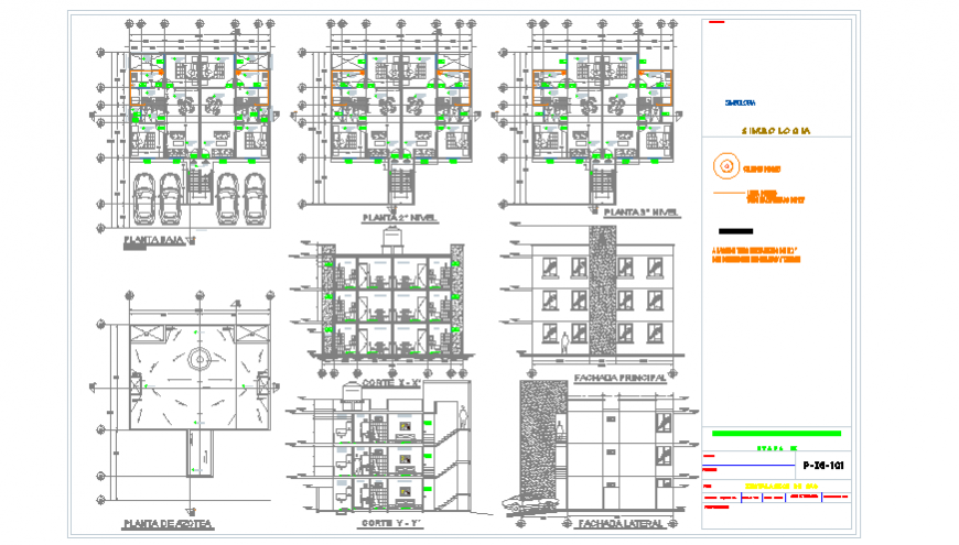 Gas connection installation design of Housing Complex design drawing