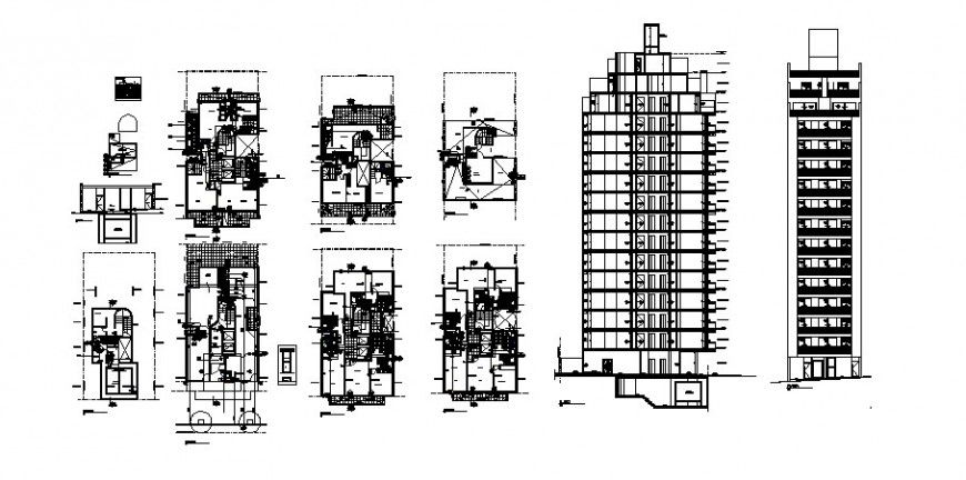 Gas pipe line installation for apartment in auto cad