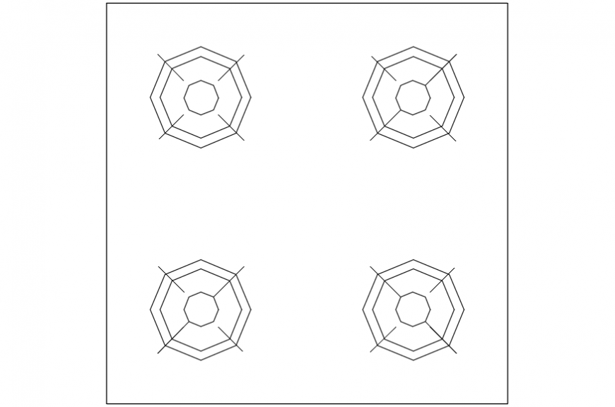 Gas stove common top view elevation cad block drawing details dwg file