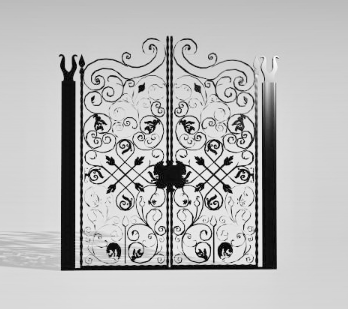 3d Main Gate Elevation Design Max File