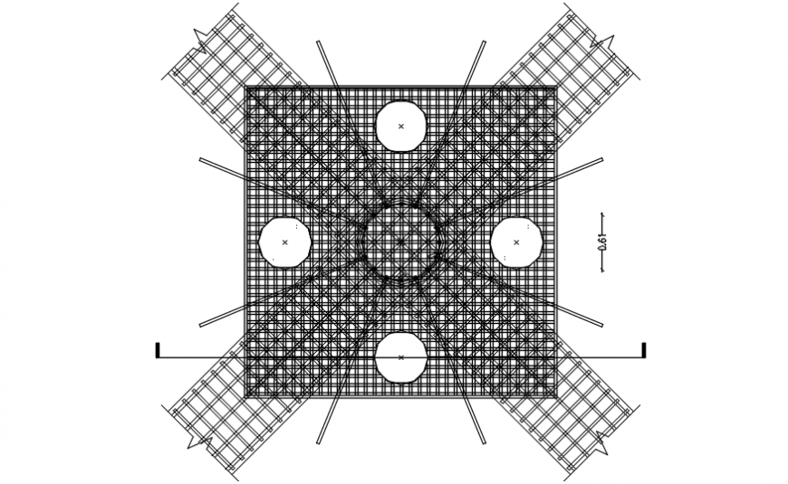 Gate and fence structure plan and construction details dwg file