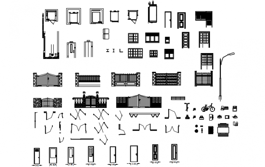 Gates and door detailing block detail