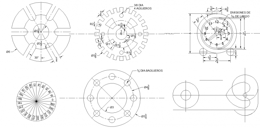 Gauge plan detail dwg file.