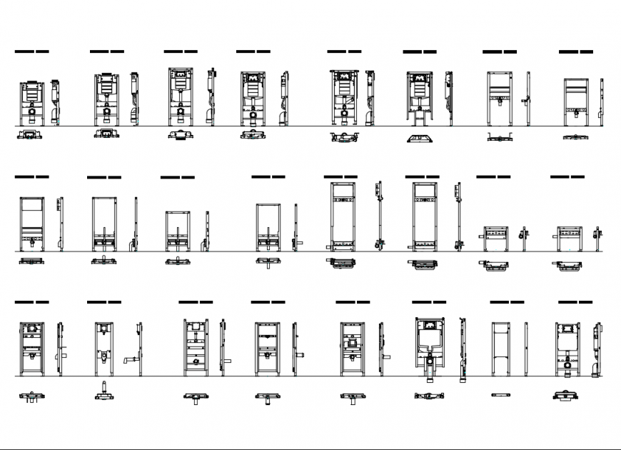 Geberit duo-fix electrical box symbols cad drawing details dwg file