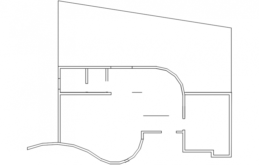 General cover plan drawing details of modern villa dwg file