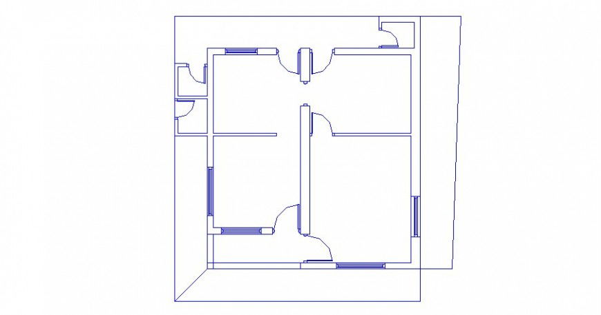 General framing plan structure details of small house floor dwg file