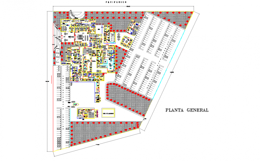 General Hospital Floor Plan Lay-out detail