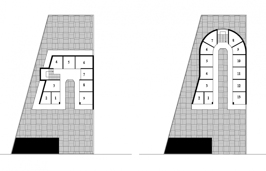 General houses plotting and site plan cad drawing details dwg file