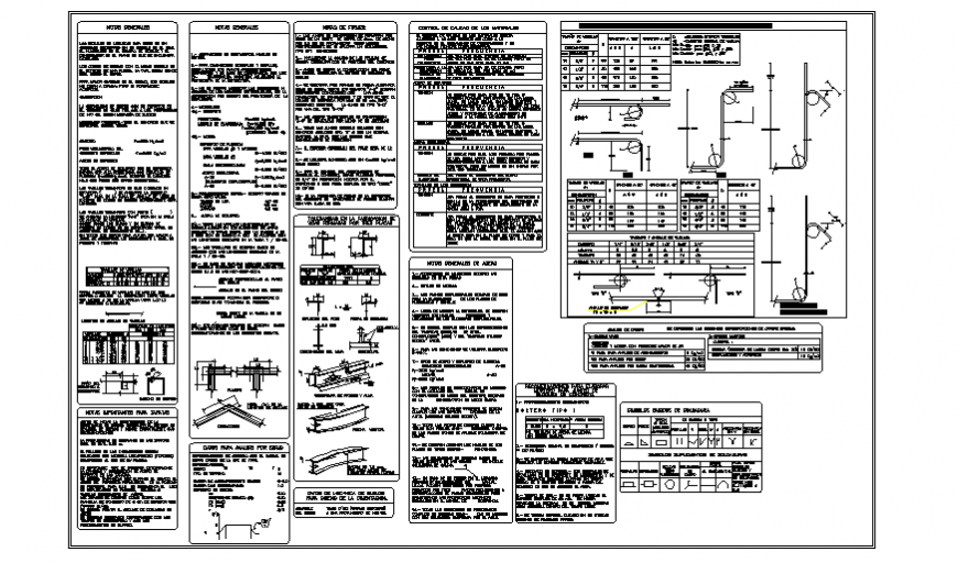 General notification & detailing of Structure detail for house design drawing