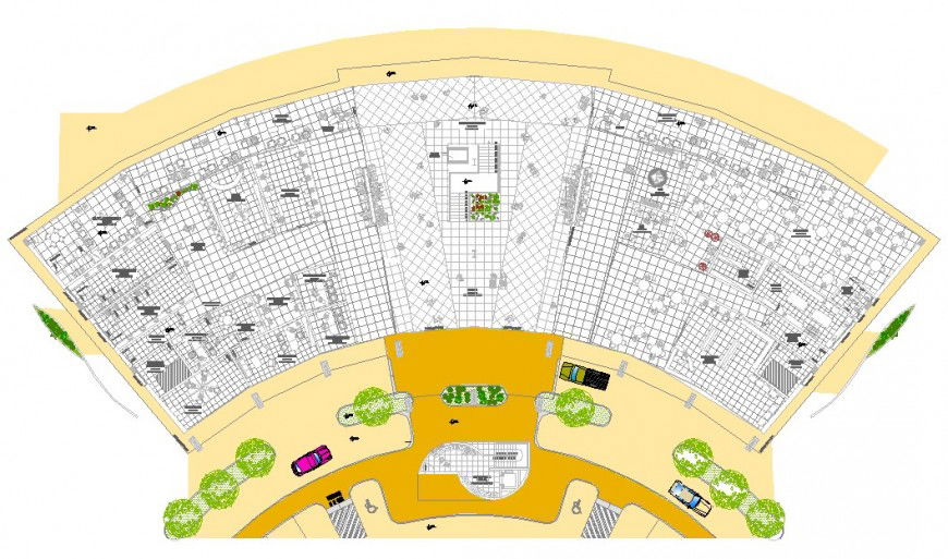 General plan of airport in auto cad software