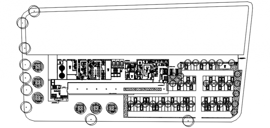 General plan of hospital in AutoCAD file