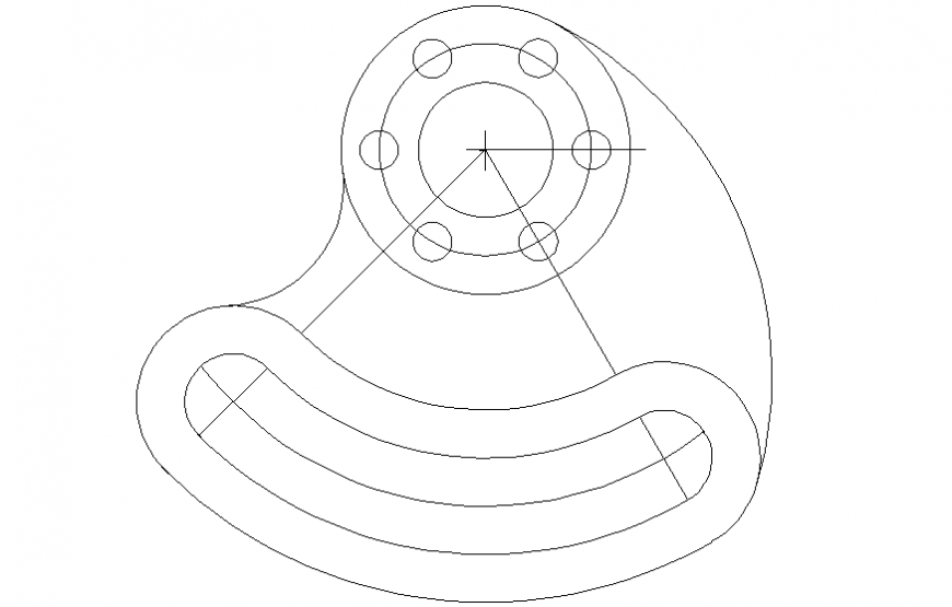 Geometric shape figure block cad drawing details dwg file