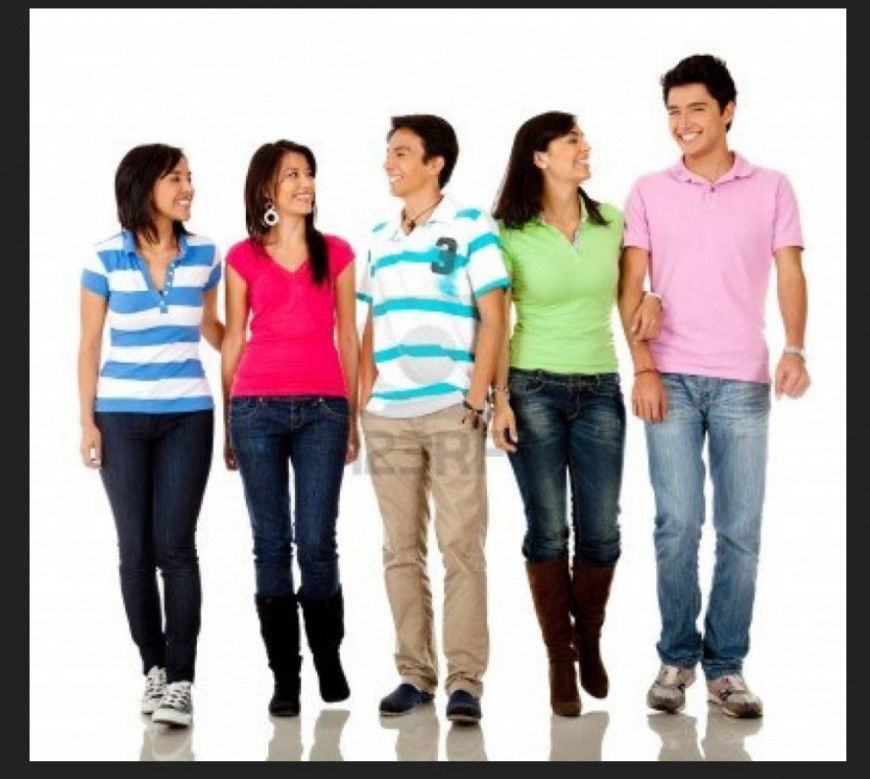 Girl and boy 3d model layout JPEG file