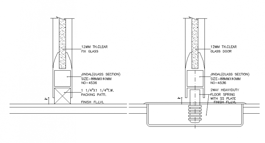 Glass door blocks drawings 2d view autocad file