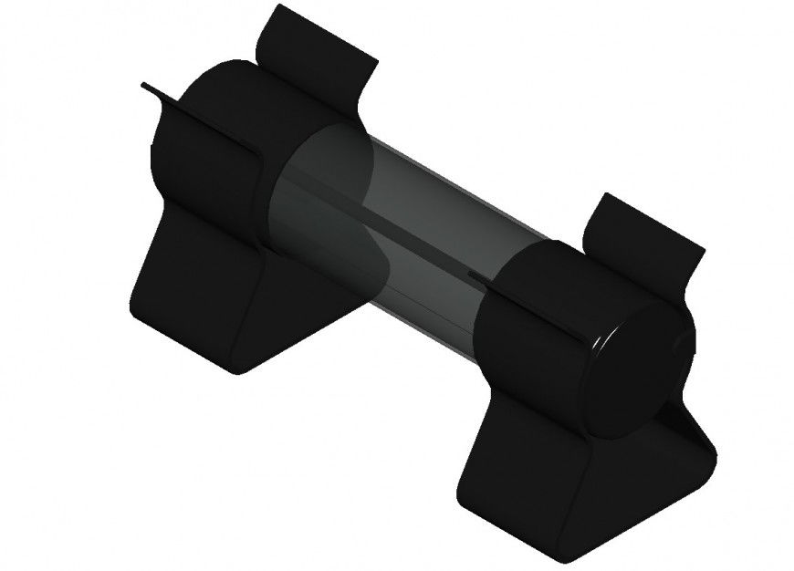 Glass fuse units drawings 3d model CAD block dwg autocad file