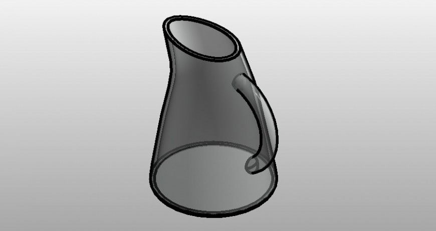 Glass jug detail 3d model layout 3d max file