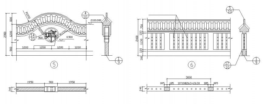 Glass roof cad construction drawing dwg file