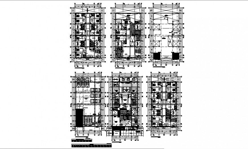Government building construction plan detail drawing in AutoCAD file.
