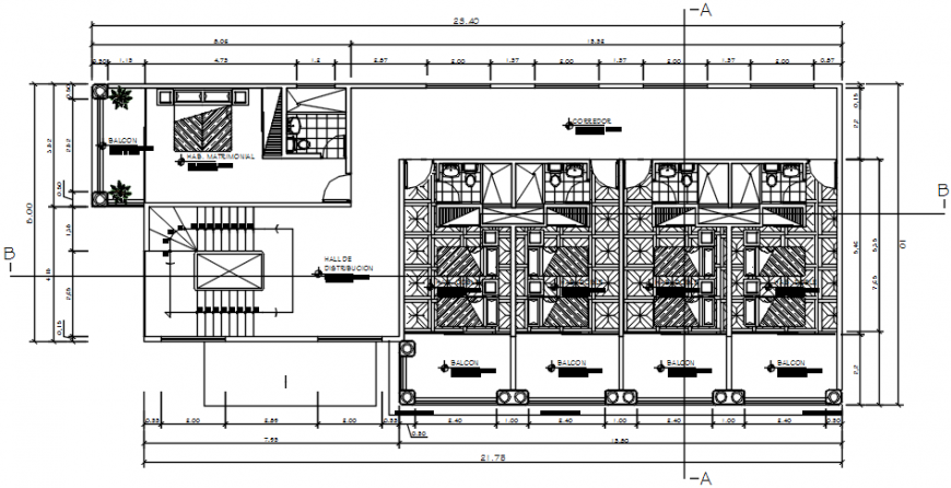 Government building with fourth floor plan in AutoCAD file