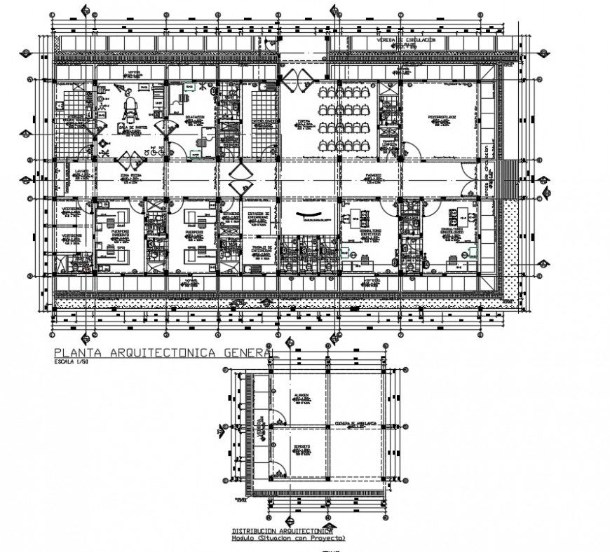 Government hospital building 2d view CAD drawings layout plan in AutoCAD file