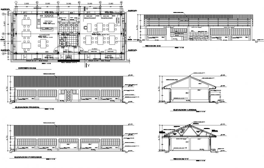 Government library working drawing in dwg file.