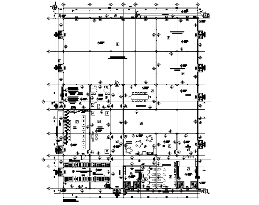 Government office electrical detail layout plan in dwg AutoCAD file.
