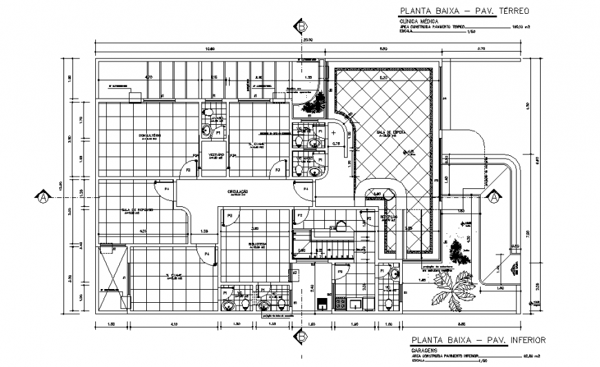 Government Office Plan Detail in DWG file
