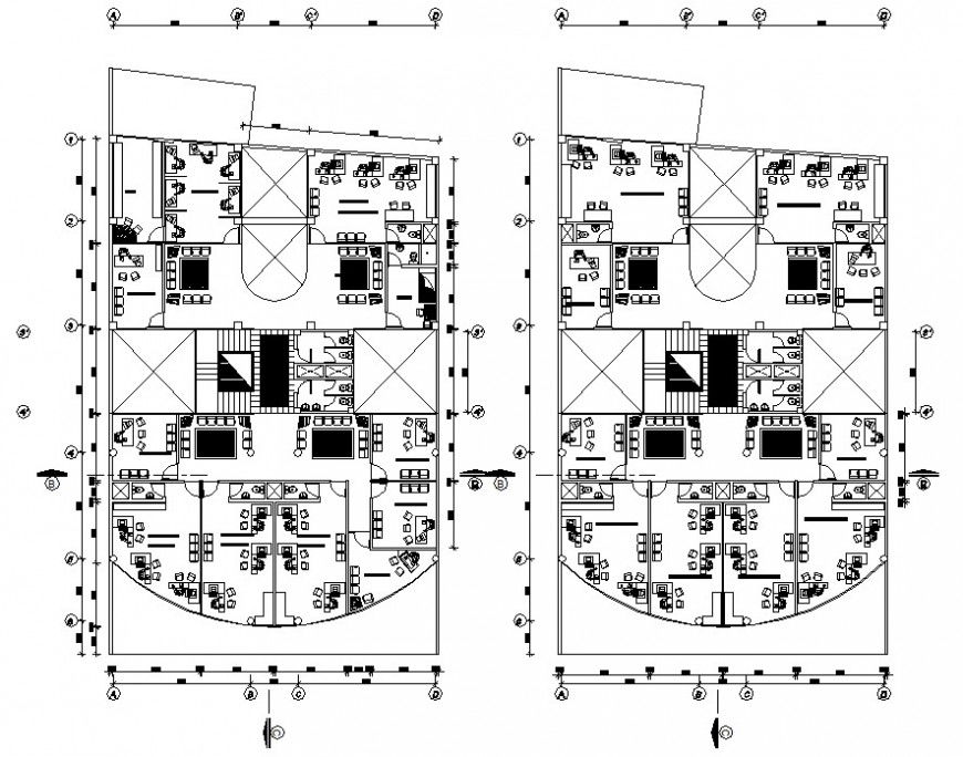 Government work station floor detail cad file