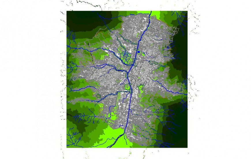 Green location map, town planning and landscaping structure drawing details dwg file