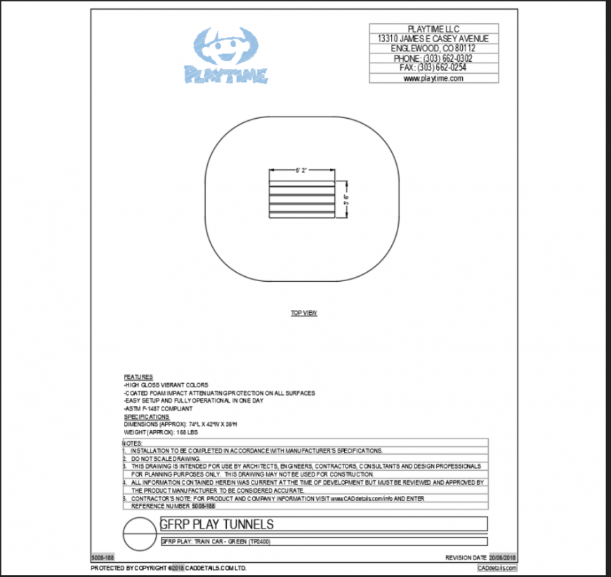 Green toddler train cart equipment cad block design dwg file