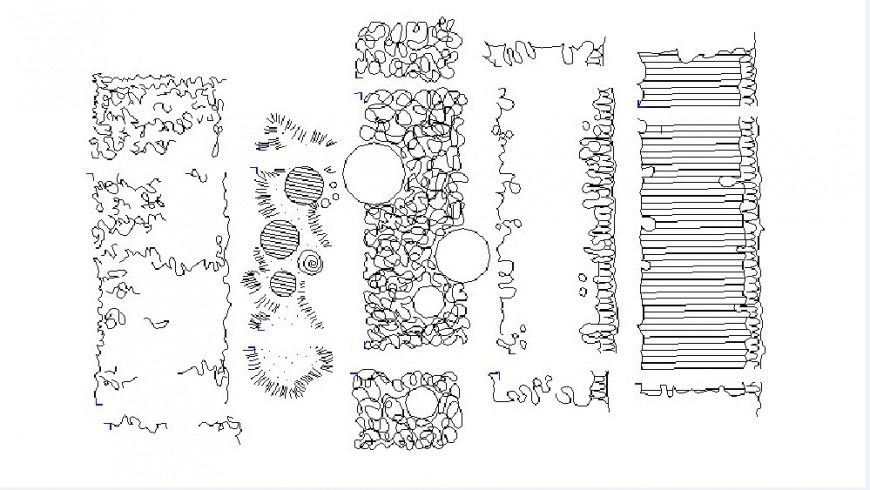 Green tree plant wall front elevation cad drawing details dwg file