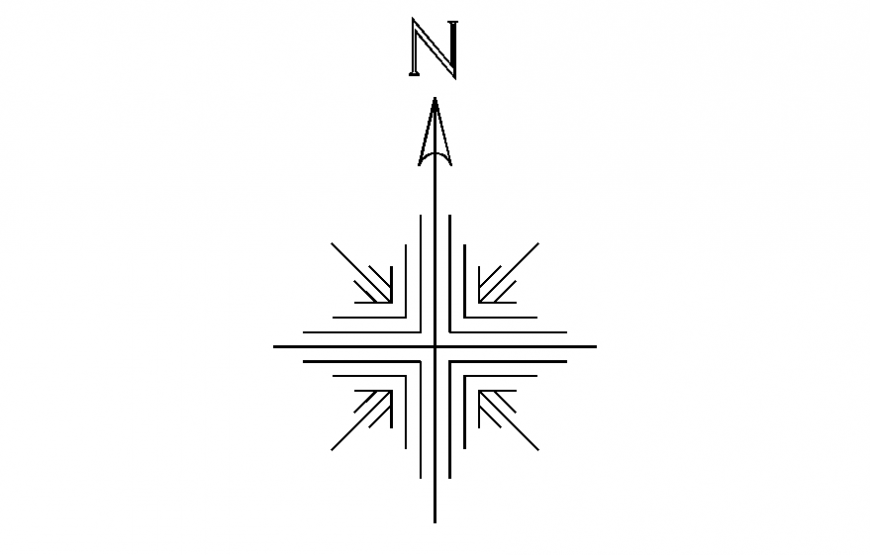 Grid line north direction autocad file