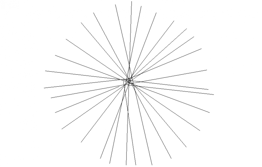 Grid line Shrub plan detail dwg file