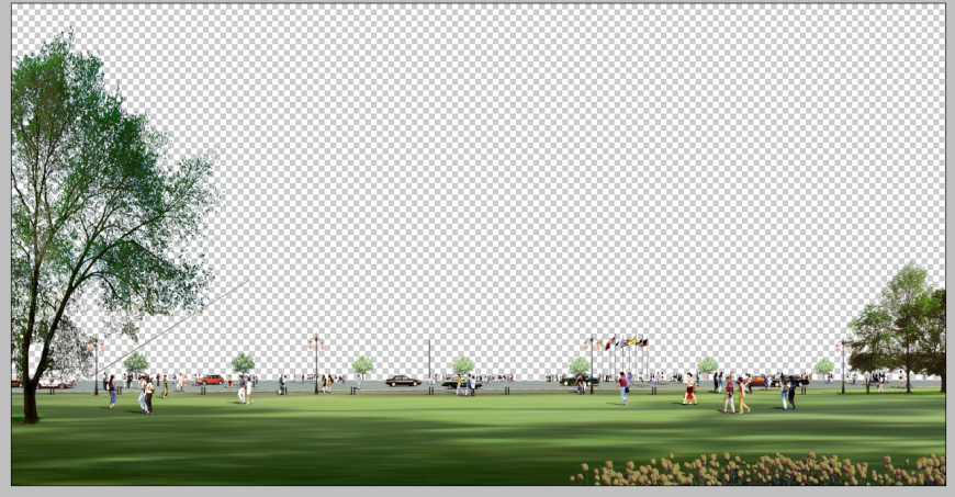 Ground 3d model detail elevation Photoshop file