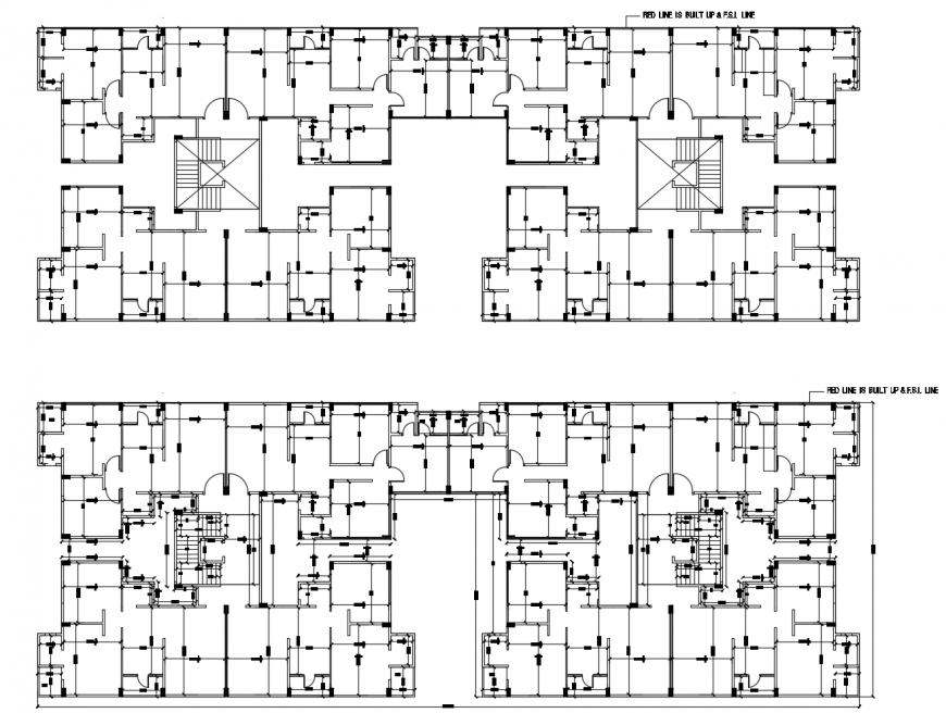 Ground and First Floor Framing Plan of Residential Building