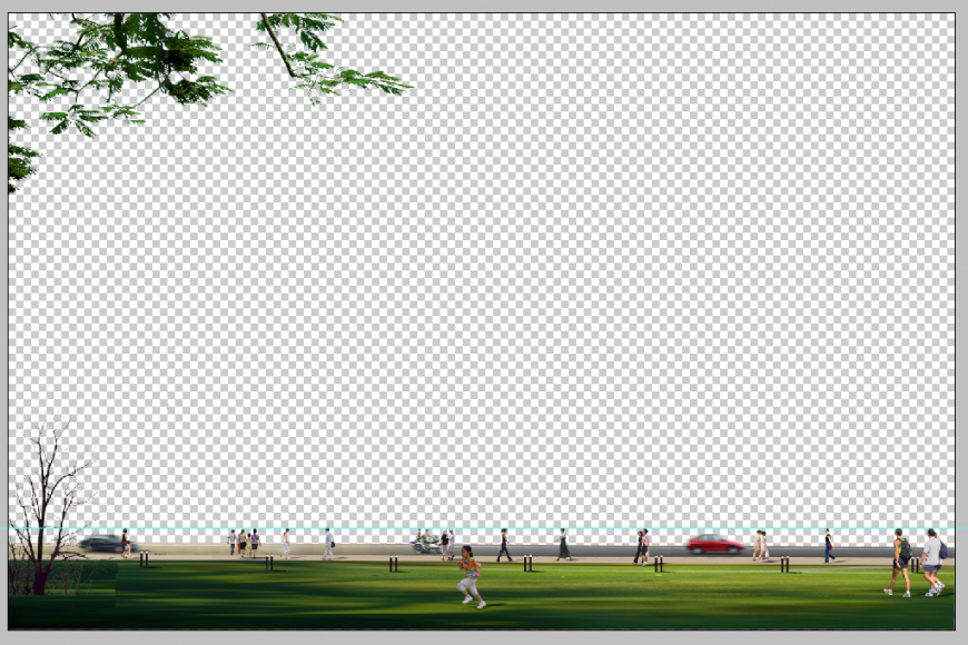 Ground detail elevation 3d model photo shop file