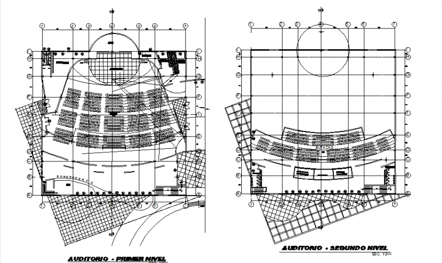 Ground floor and second-floor Auditorium insulation acoustic detail
