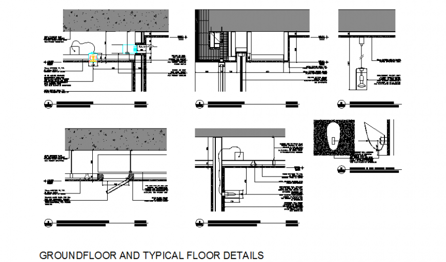 Ground floor and typical floor drawing in dwg file.
