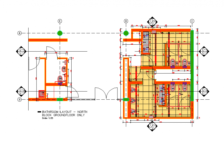 Ground Floor Bathroom Lay-out Plan