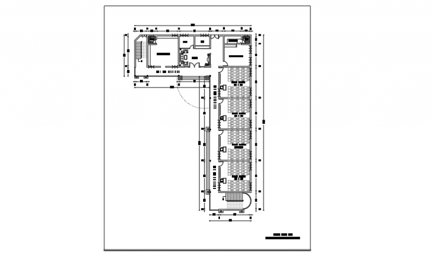 Ground floor design of preliminary school design drawing